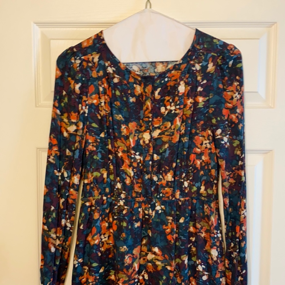 Mini dress, Floral, long sleeved